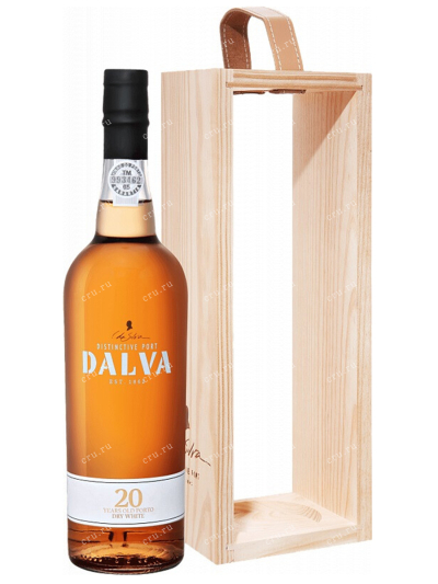 Портвейн Dalva 20 years Dry White in wood box  0.75 л