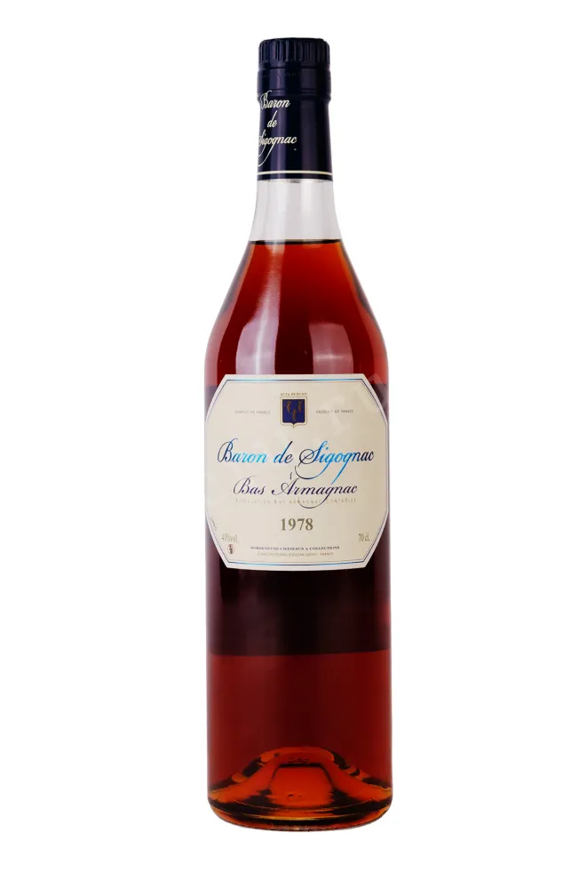 Бутылка Armagnac Baron de Sigognac wooden box 1978 0.7 л
