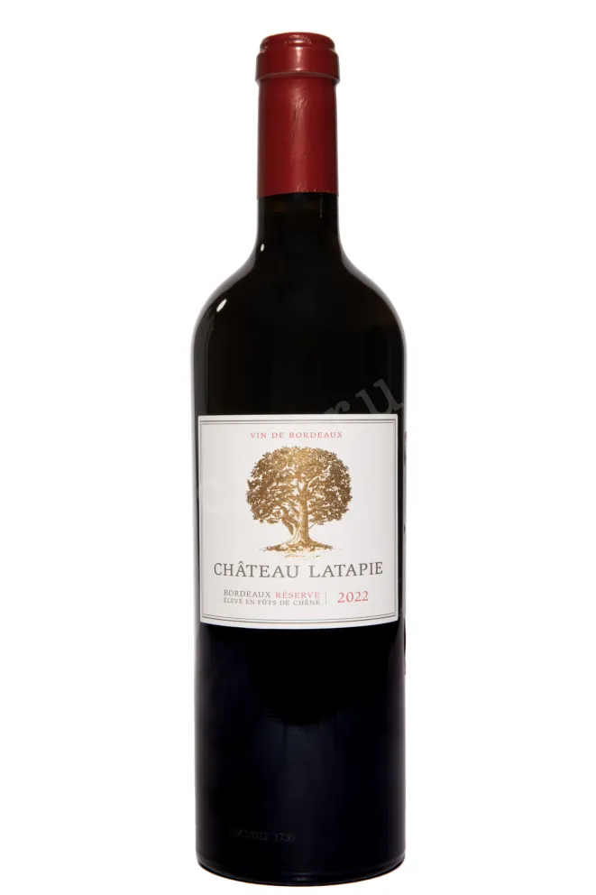 Вино Chateau Latapie Reserve Bordeaux AOC 2022 0.75 л