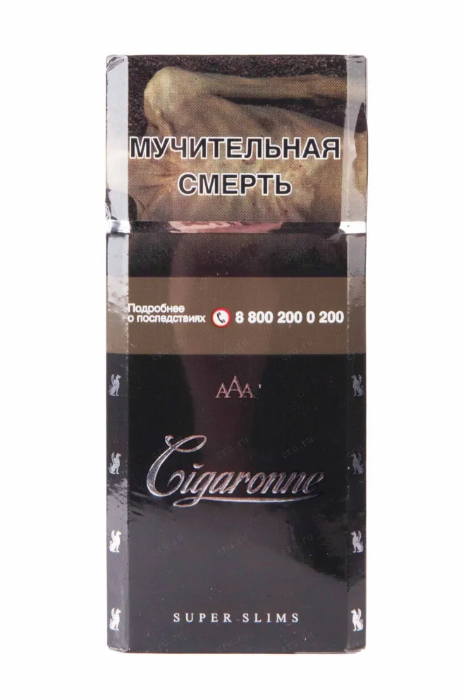 Сигареты Cigaronne Super Slims Black 