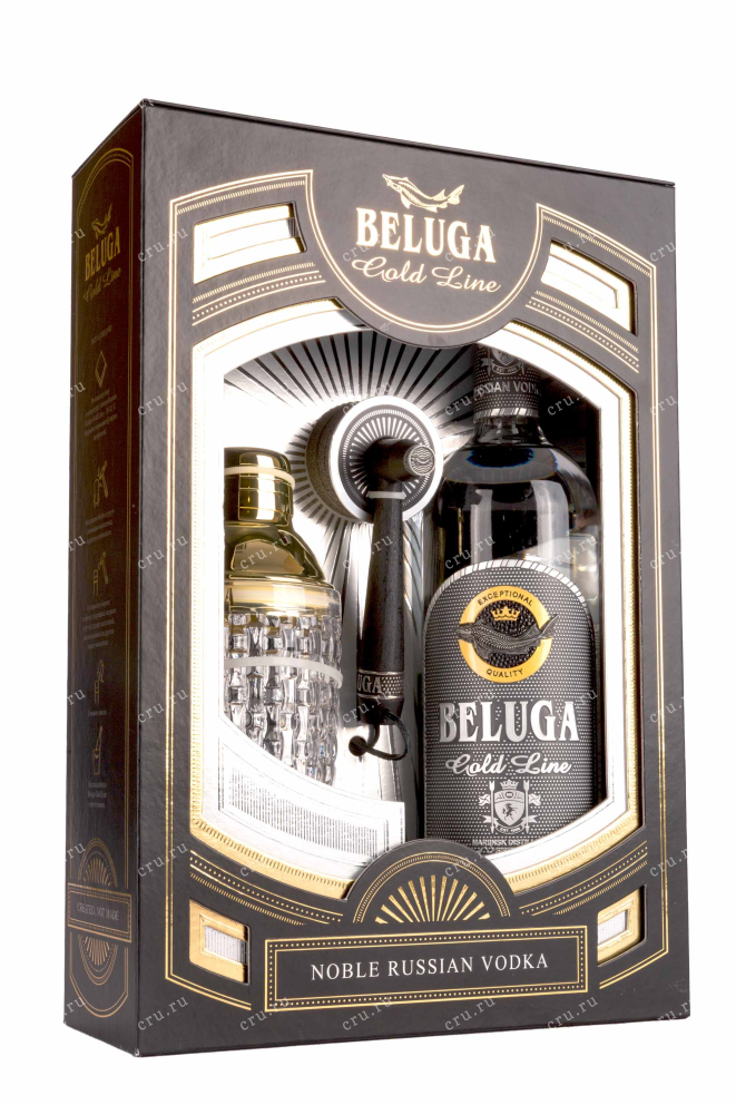 Подарочная коробка Beluga Gold Line gift box with shaker hammer  0.75 л