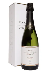 Игристое вино Cava Vinart Vintage in gift box 2021 0.75 л