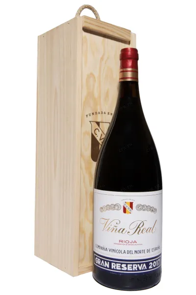 Вино Vina Real Gran Reserva in wooden box 2017 1.5 л
