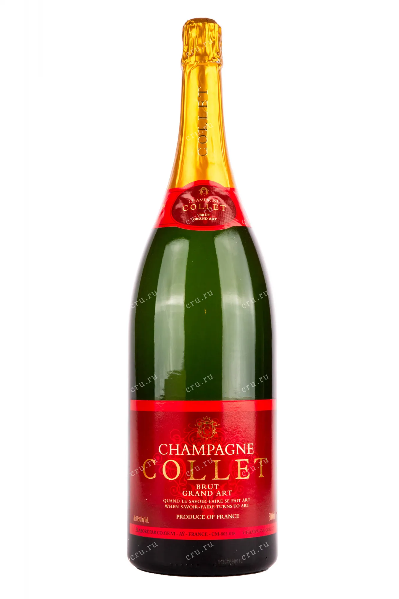 Фото — Шампанское Collet Brut Grand Art  3 л