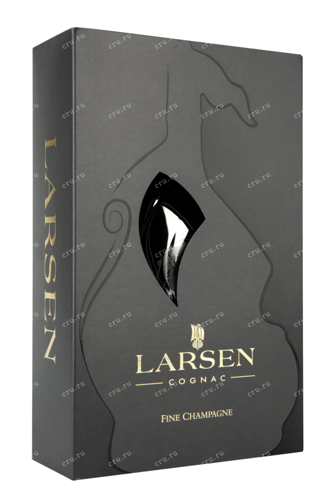 Подарочная коробка Larsen Fine Champagne Viking Ship platinum  0.7 л