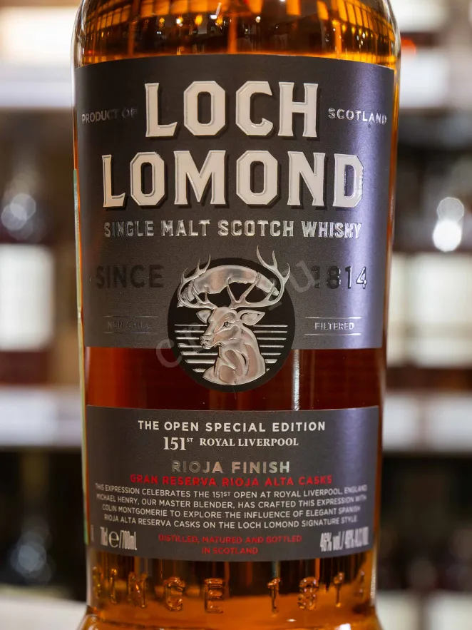 В магазине Крю Профи Loch Lomond 151th The Open Special Edition Royal Liverpool Rioja Finish in gift box + 2 glasses 0.7 л
