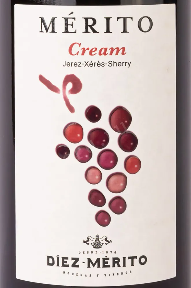 Этикетка Merito Cream 2018 0.75 л