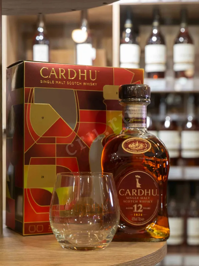 В магазине Крю Профи Cardhu 12 Years Single Malt in gift box with 2 glasses 0.7 л