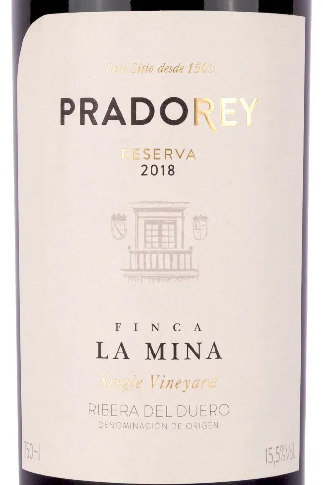 Этикетка Pradorey Reserva Finca La Mina  2018 0.75 л
