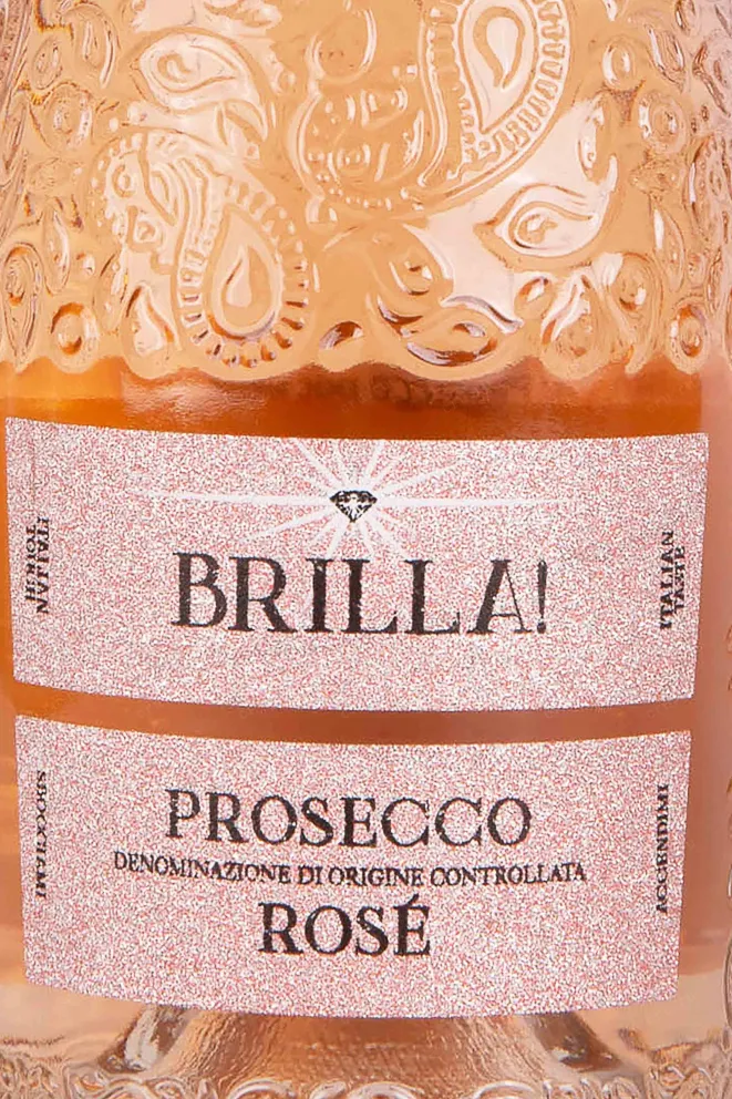 Этикетка Brilla! Prosecco Rose 2022 0.75 л