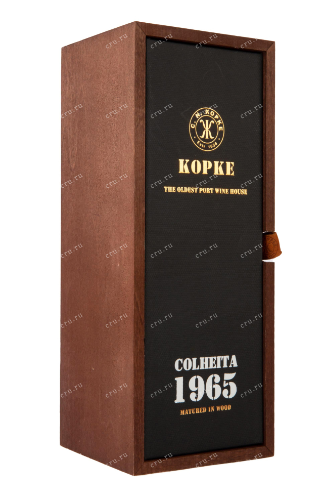 Деревянная упаковка портвейна Копке Колейта 0.75 1965