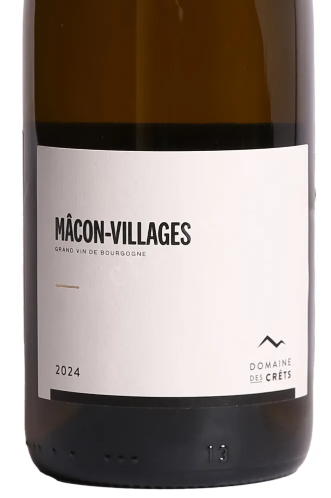Этикетка Domaine Des Crets Macon-Villages 2024 0.75 л