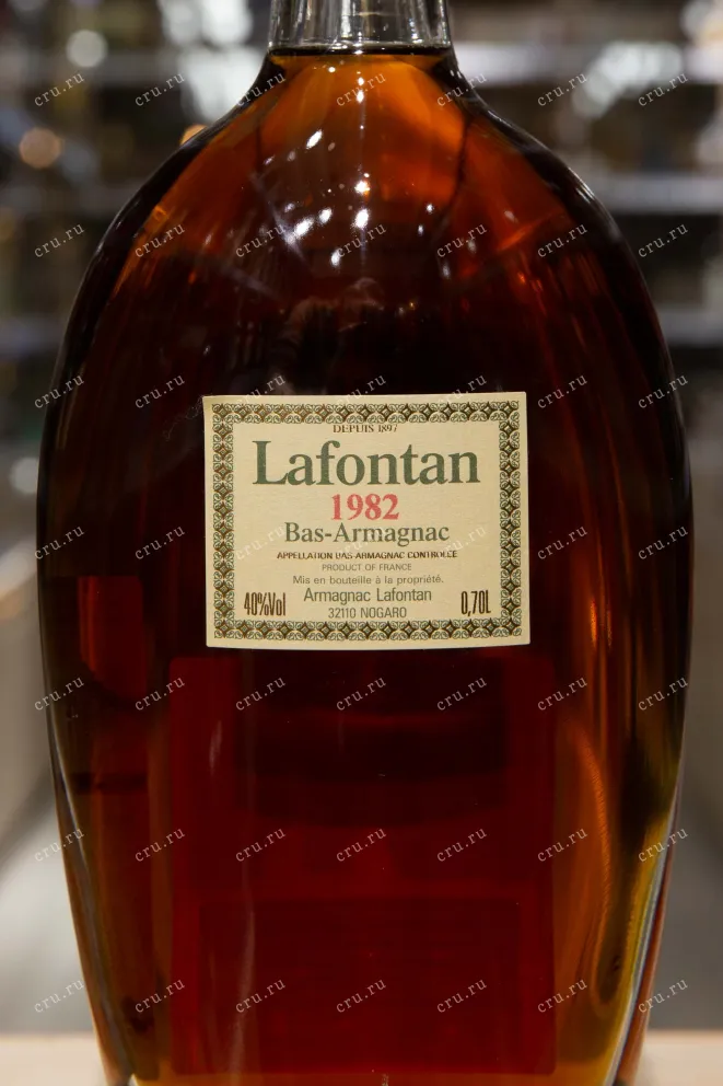 Этикетка Lafontan 1982 0.7 л