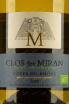 Этикетка Clos des Miran 2020 0.75 л