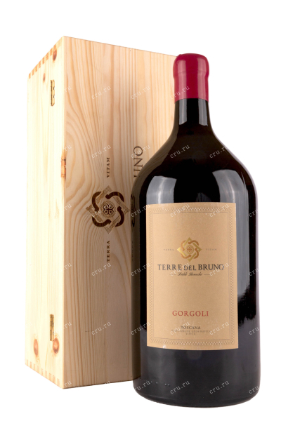 Вино Terre del Bruno Gorgoli wooden box  3 л