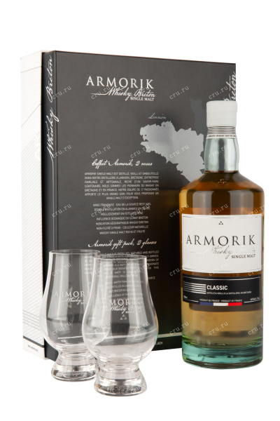 Виски Armorik Classic gift set with two snifters  0.7 л