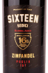 Этикетка Sixteen Zinfandel 2018 0.75 л