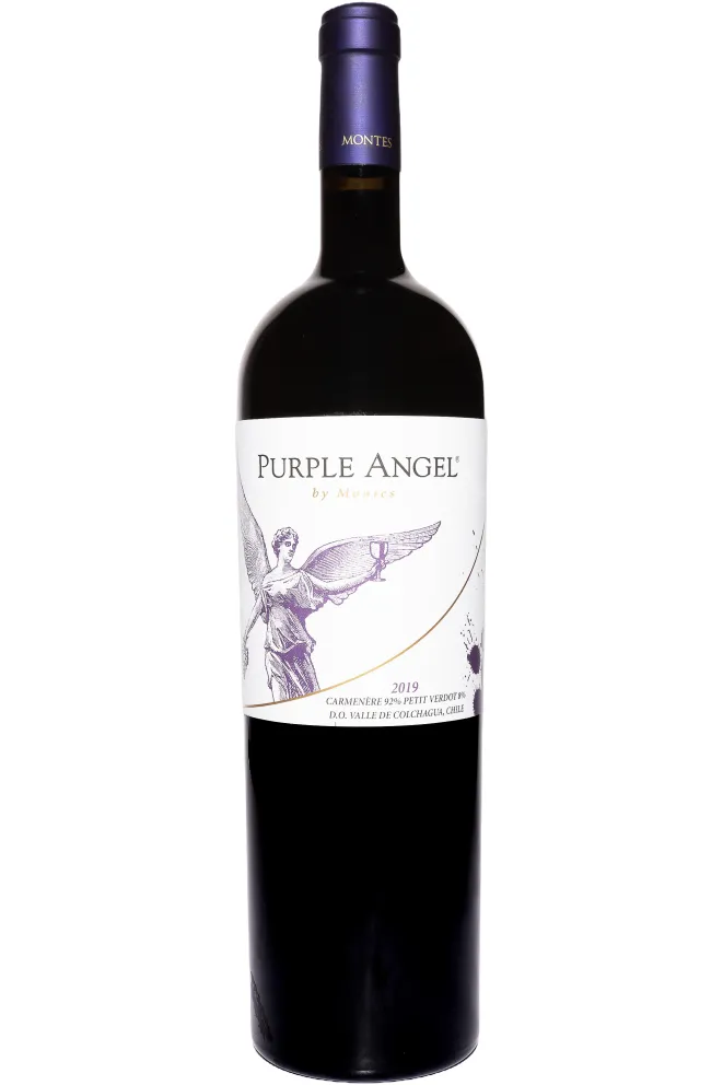 Бутылка Montes Purple Angel in wooden box 2019 1.5 л