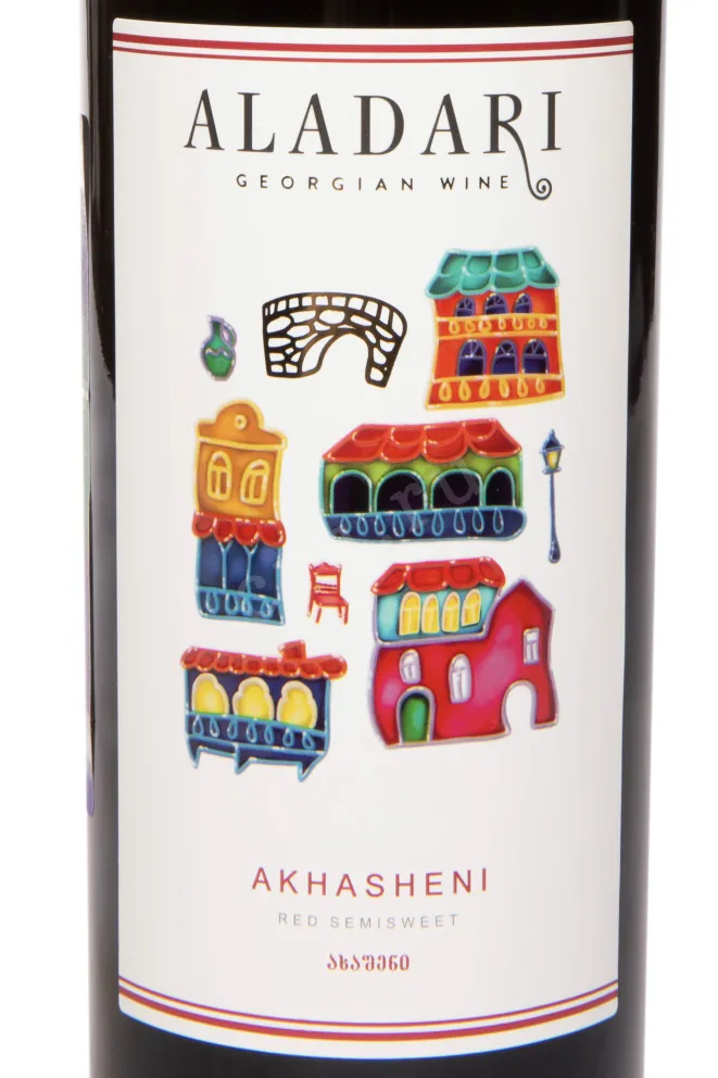 Этикетка Aladari Akhasheni 2022 0.75 л