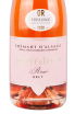 Этикетка игристого вина Dopff & Irion Cremant d`Alsace Brut Rose 0.75 л