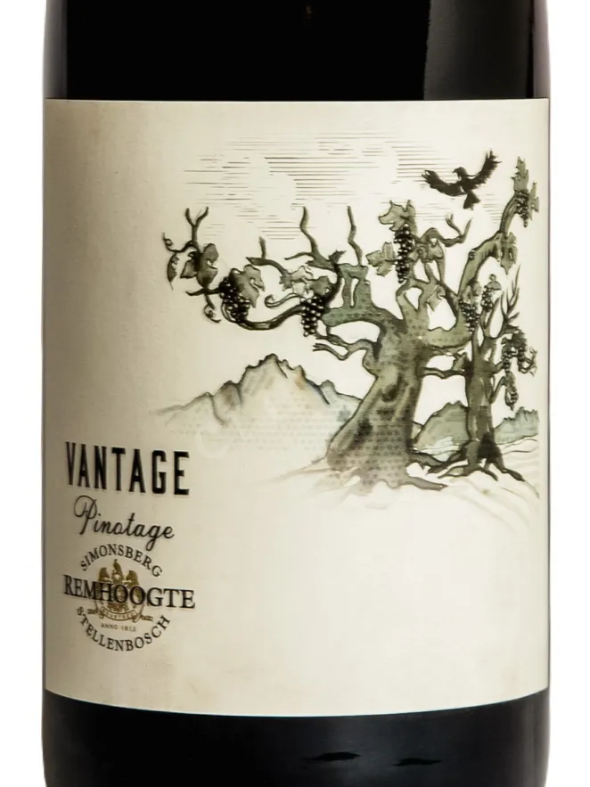 Этикетка Remhoogte Vantage Pinotage 2022 0.75 л