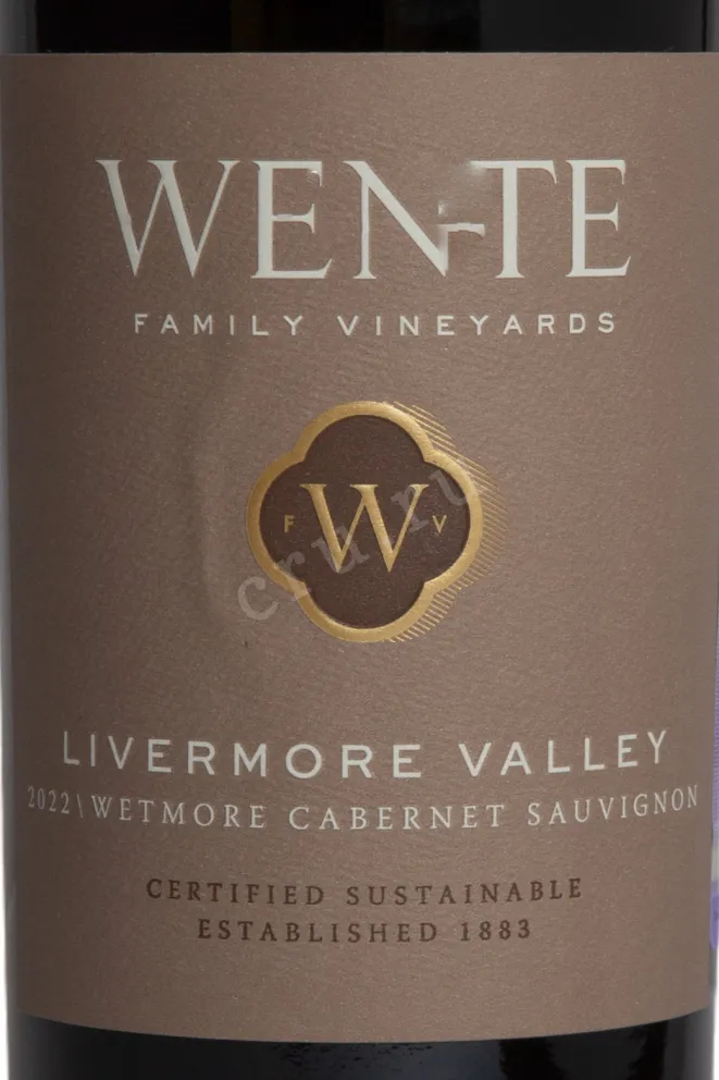 Этикетка Wente Charles Wetmore Cabernet Sauvignon 2022 0.75 л