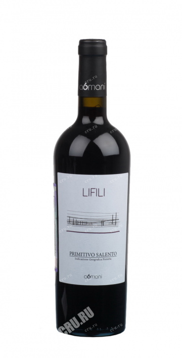 Вино A6mani Lifili Primitivo Salento 2015 0.75 л