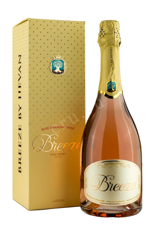 Игристое вино Ijevan Breeze Rose Semi-Sweet in gift box 2024 0.75 л