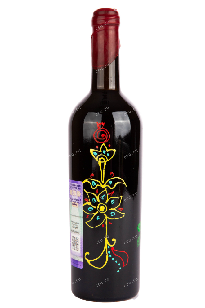 Бутылка вина Галерея от Гиневана Гранатовое Сухое 0.75 оборотная сторона