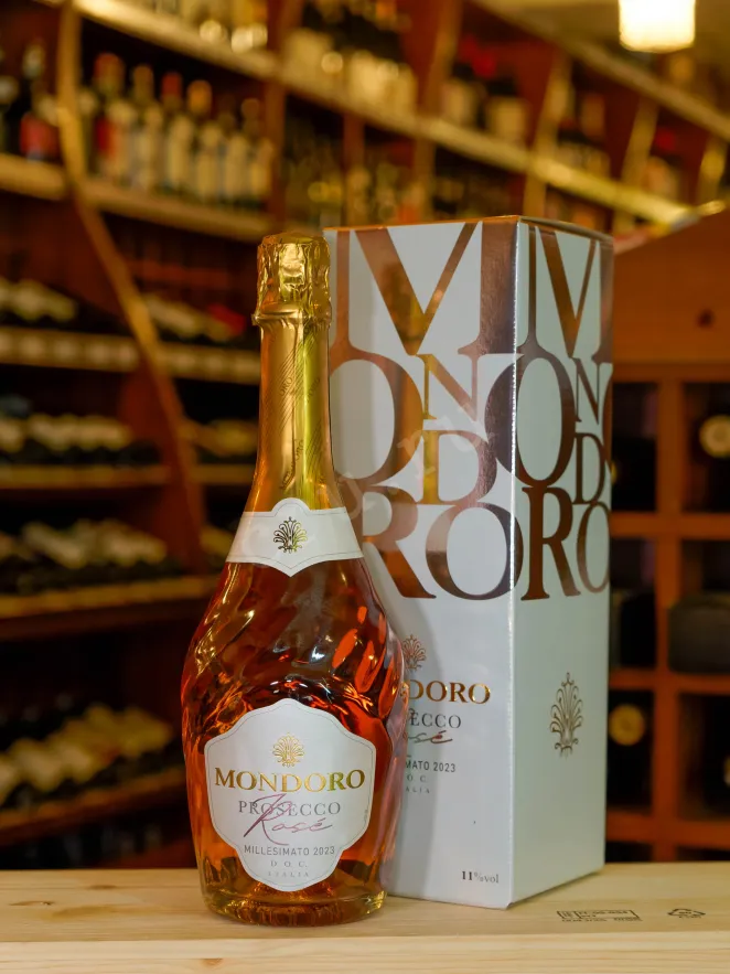 В магазине Крю Профи Mondoro Prosecco Rose in gift box 2023 0.75 л