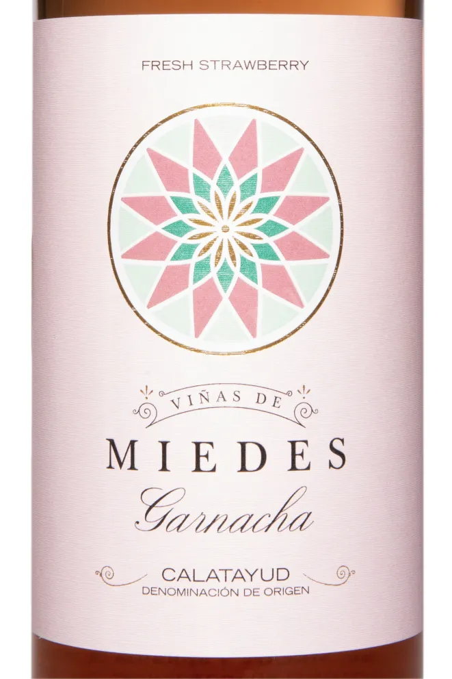 Этикетка Vinas De Miedes Fresh Strawberry Garnacha Calatayud DO 2022 0.75 л