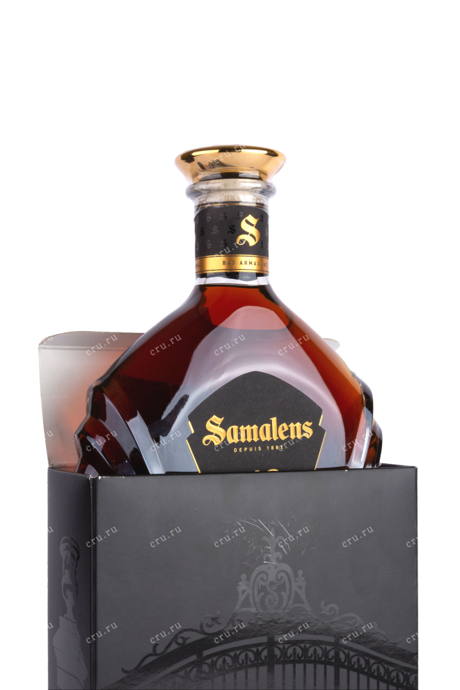 В подарочной коробке Samalens Bas Armagnac XO decanter with gift box 2010 0.7 л
