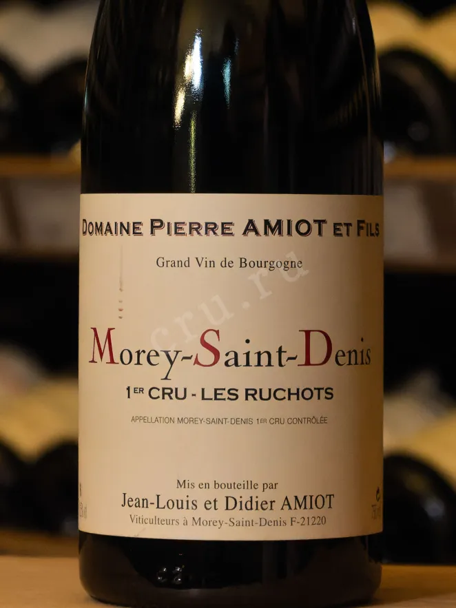 В магазине Крю Профи Morey-Saint-Denis 1er Cru Les Ruchots AOC Domain Pierre Amiott et Fills 2018 0.75 л