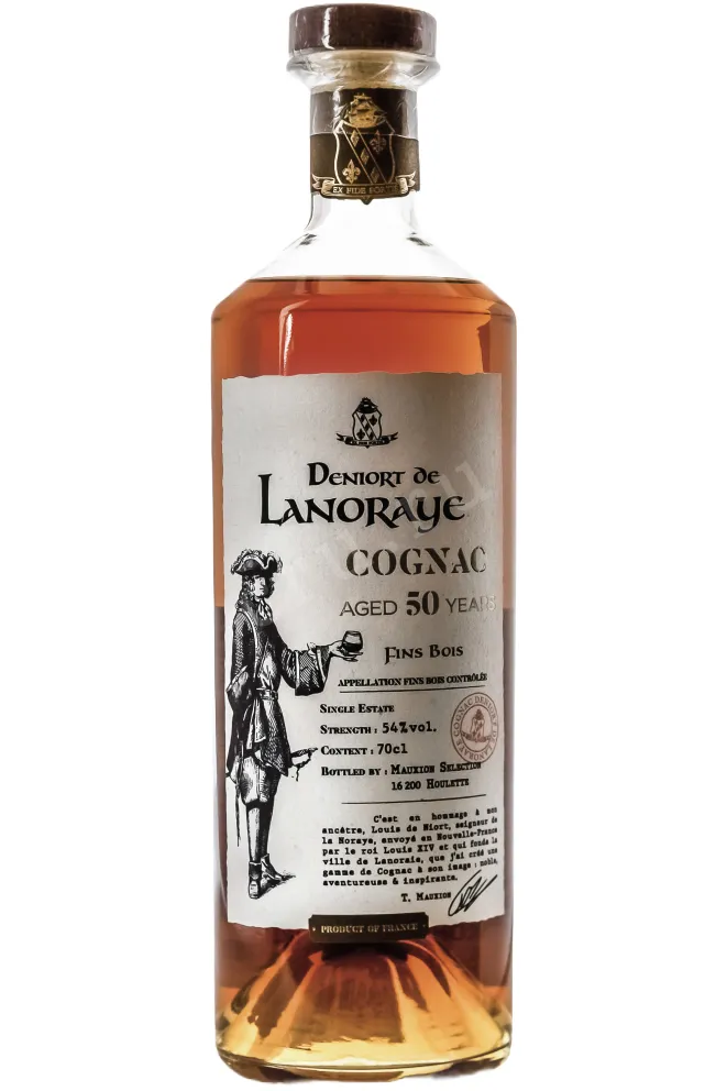 Бутылка Коньяк Деньор де Ланорэ ХО 50 лет 54% 0,7л в д/у Франция