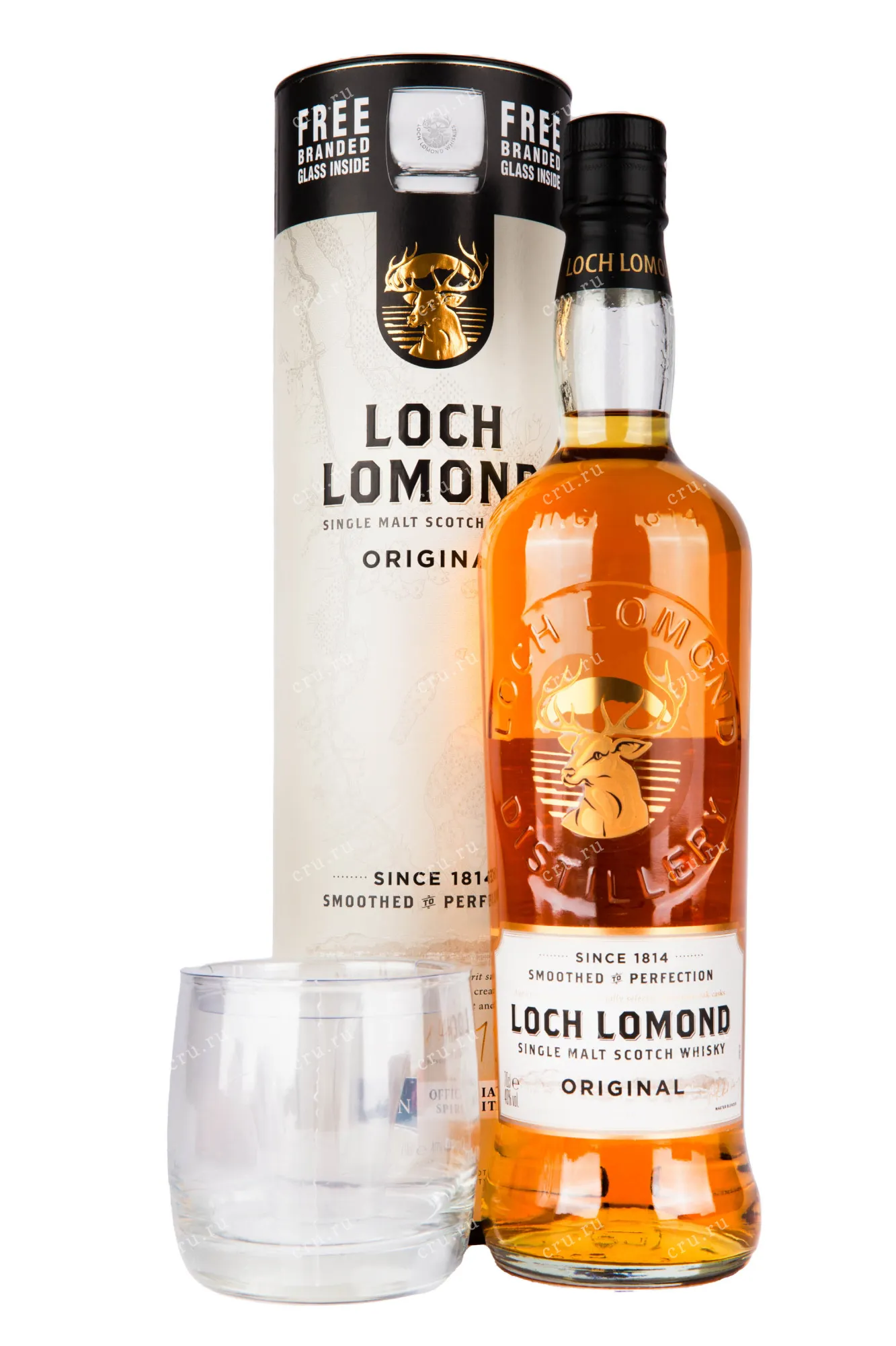 Фото — Виски Loch Lomond Original Single Malt, gift box with glass  0.7 л