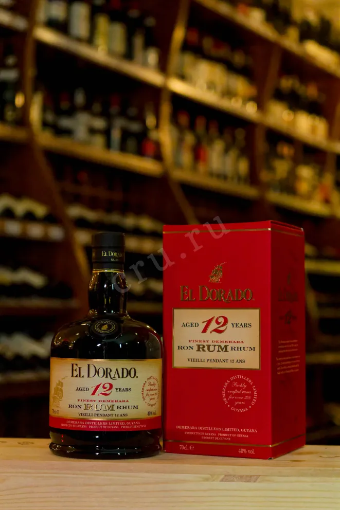Ром El Dorado 12 years in gift box  0.7 л