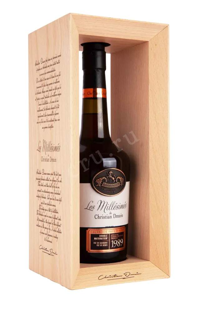 Деревянная коробка Christian Drouin 1989 0.7 л