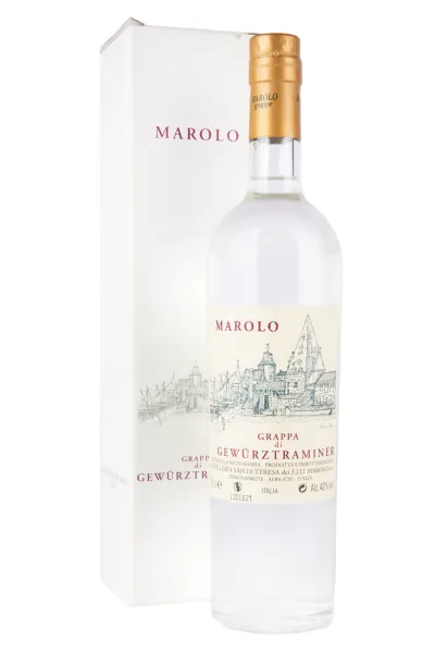 Граппа Marolo di Gewurztraminer with gift box  0.7 л