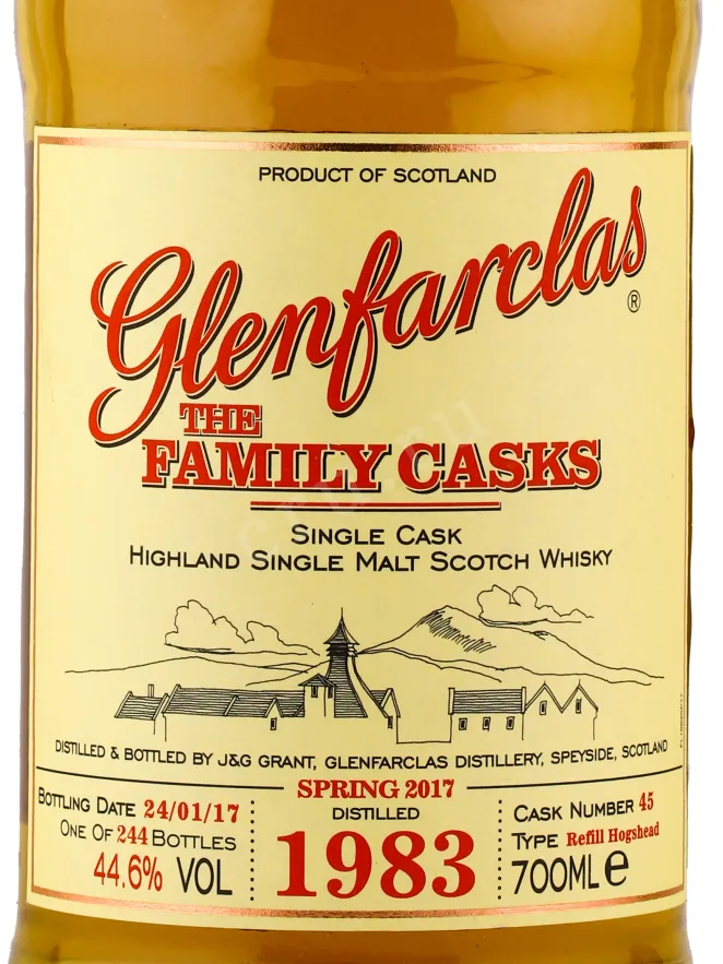 Виски Glenfarclas Family Cask 1983 0.7 л