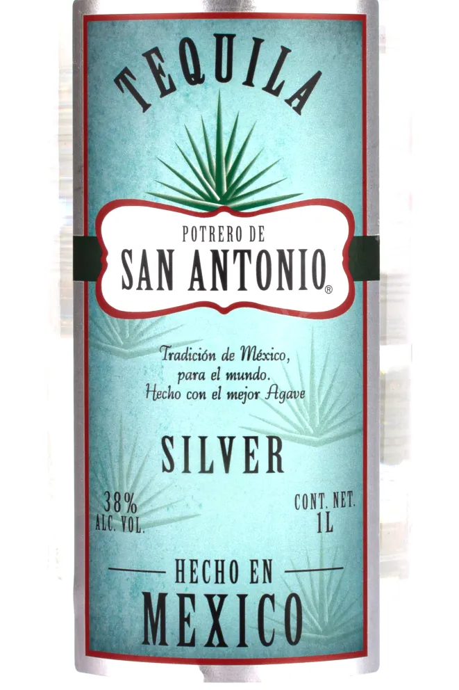 Текила Potrero de San Antonio Silver  1 л