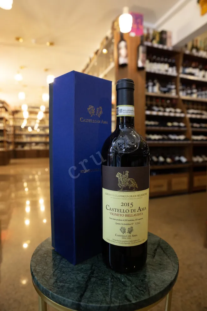 В магазине Крю Профи Castello di Ama Vigneto Bellavista Chianti Classico Gran Selezione in gift box 2015 0.75 л