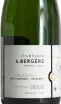 Этикетка A. Bergère Les Peignottes Grand Cru Oger Extra Brut in gift box 2018 0.75 л