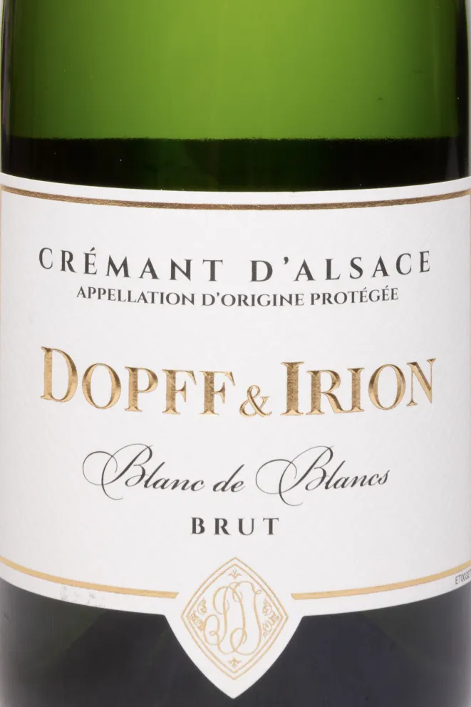 Этикетка Dopff & Irion Cremant d'Alsace Blanc de Blanc Brut 2022 0.75 л