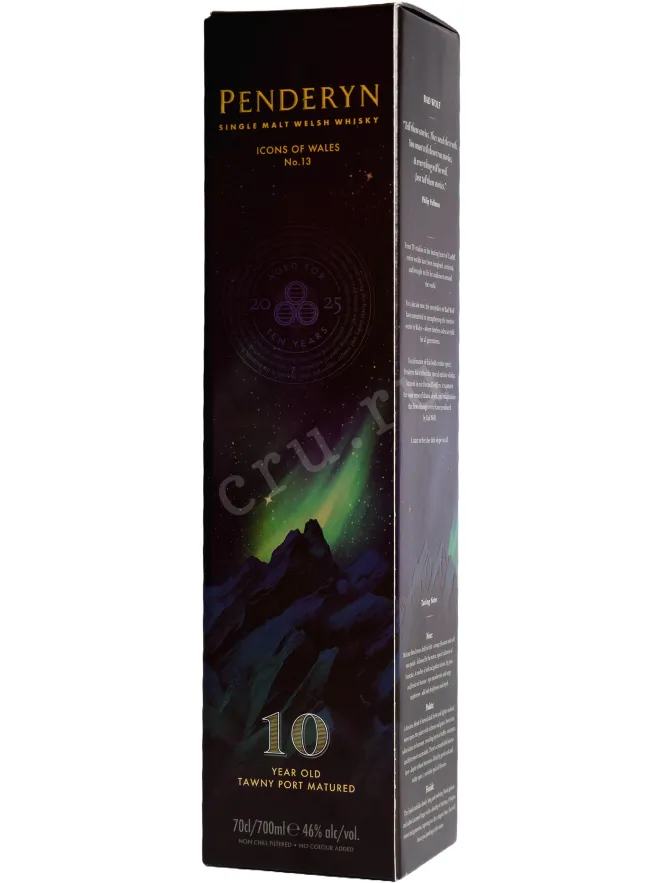 Подарочная коробка Penderyn Badwolf 10 years old in gift box 0.7 л