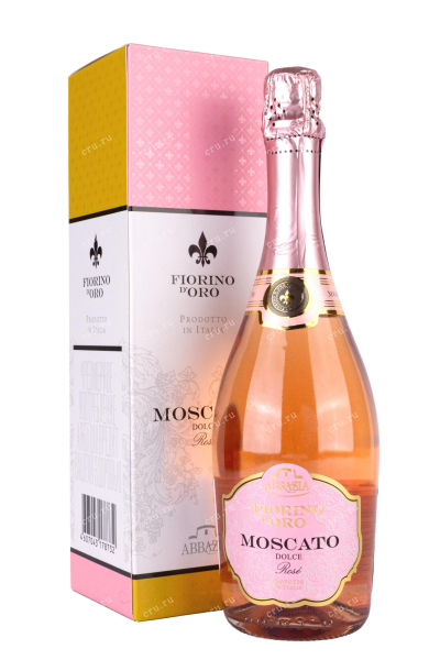 Игристое вино Moscato Rose Fiorino d'Oro Abbazia with gift box  0.75 л