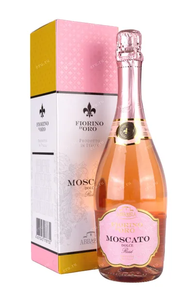 Игристое вино Moscato Rose Fiorino d'Oro Abbazia with gift box  0.75 л