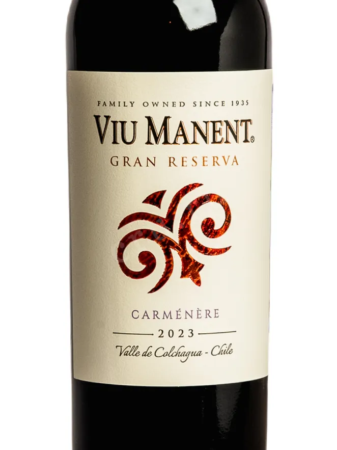 Этикетка Viu Manent Gran Reserva Carmenere 2023 0.75 л