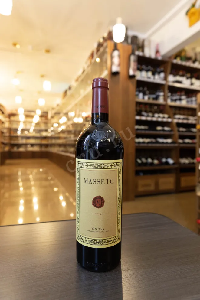 В магазине Крю Профи Masseto Ornellaia wooden box 2019 0.75 л