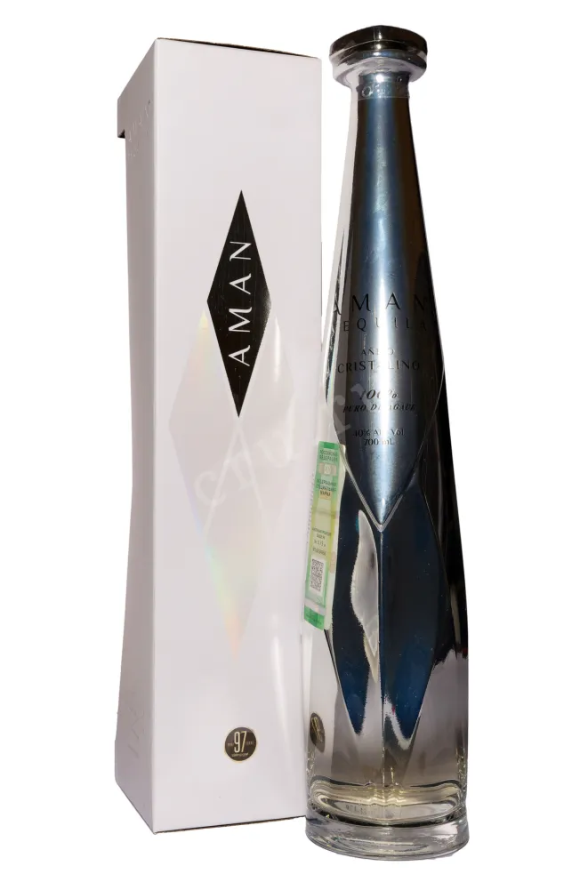 Текила Aman Cristalino Anejo in gift box  0.7 л