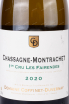 Этикетка Chassagne-Montrachet 1er Cru Les Fairendes 2020 0.75 л